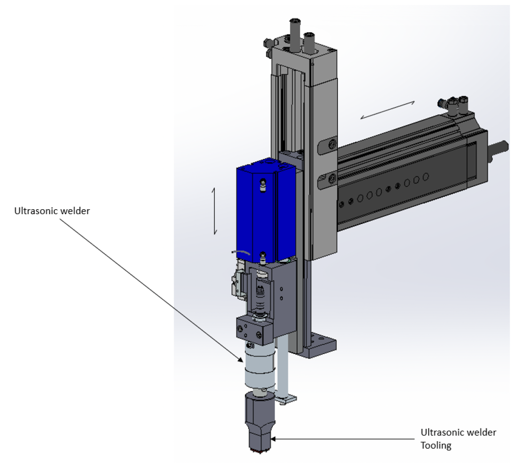 Ultrasonic welder sub-assembly