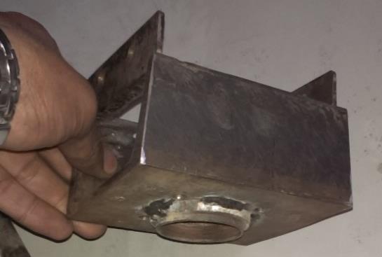 Fabricated steel C-section mounting bracket